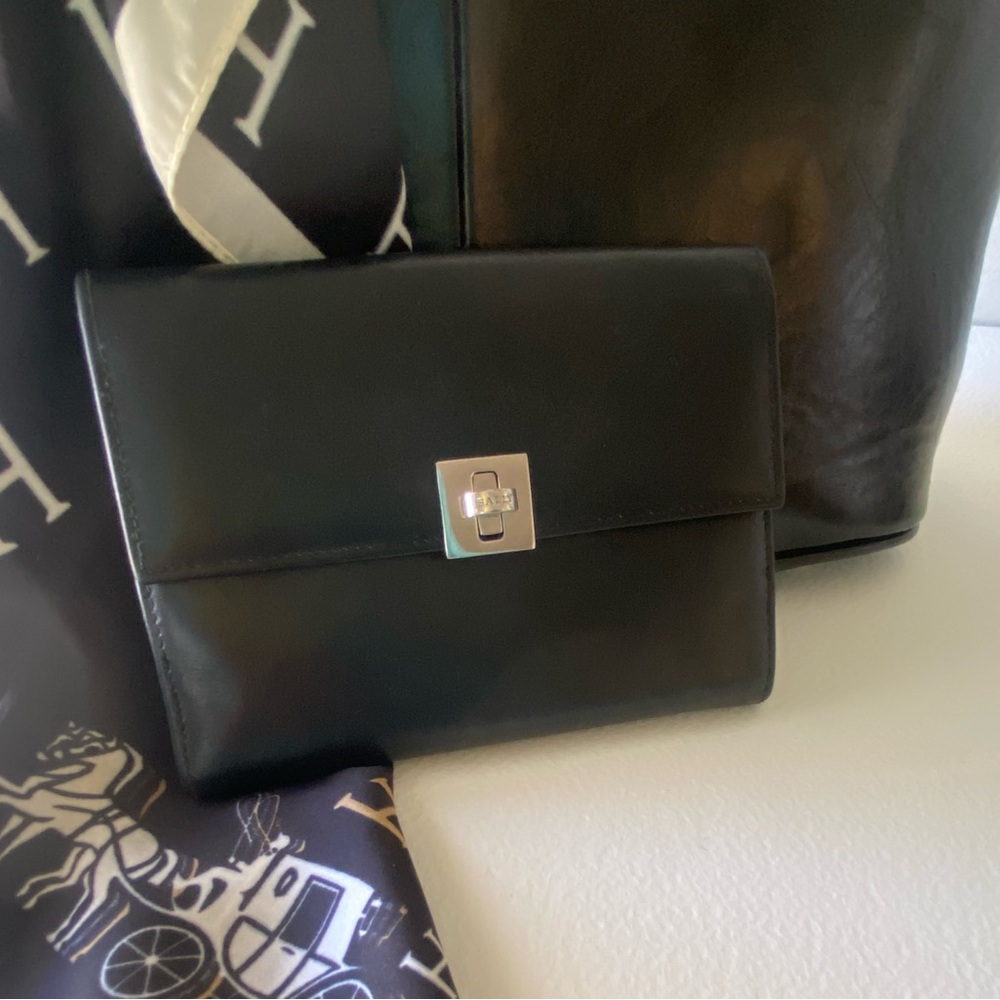 Bally Black Leather bifold wallet